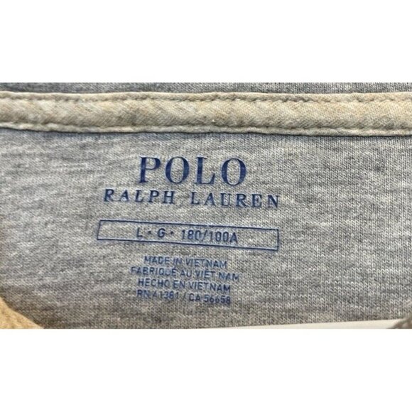 Polo Ralph Lauren Mens Large Set Of 2‎ Tan Grey Rib Sweatshirt 1/4 Zip Preppy - Picture 10 of 14